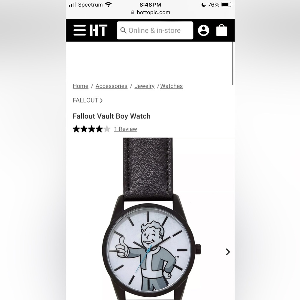 Fallout 2016 Vault Boy watch, Accutime, new battery, extra nato strap, RARE - Picture 17 of 17